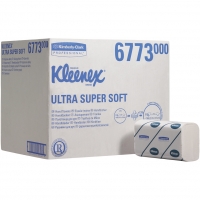 Kleenex Handdoeken Ultra Super Soft Gevouwen Wit 21,5 x 41,5 cm